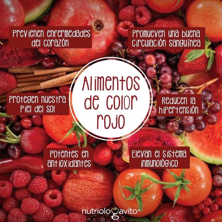 Beneficios de consumir alimentos de color rojo