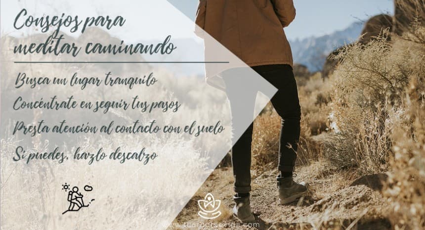 consejos para meditar caminando