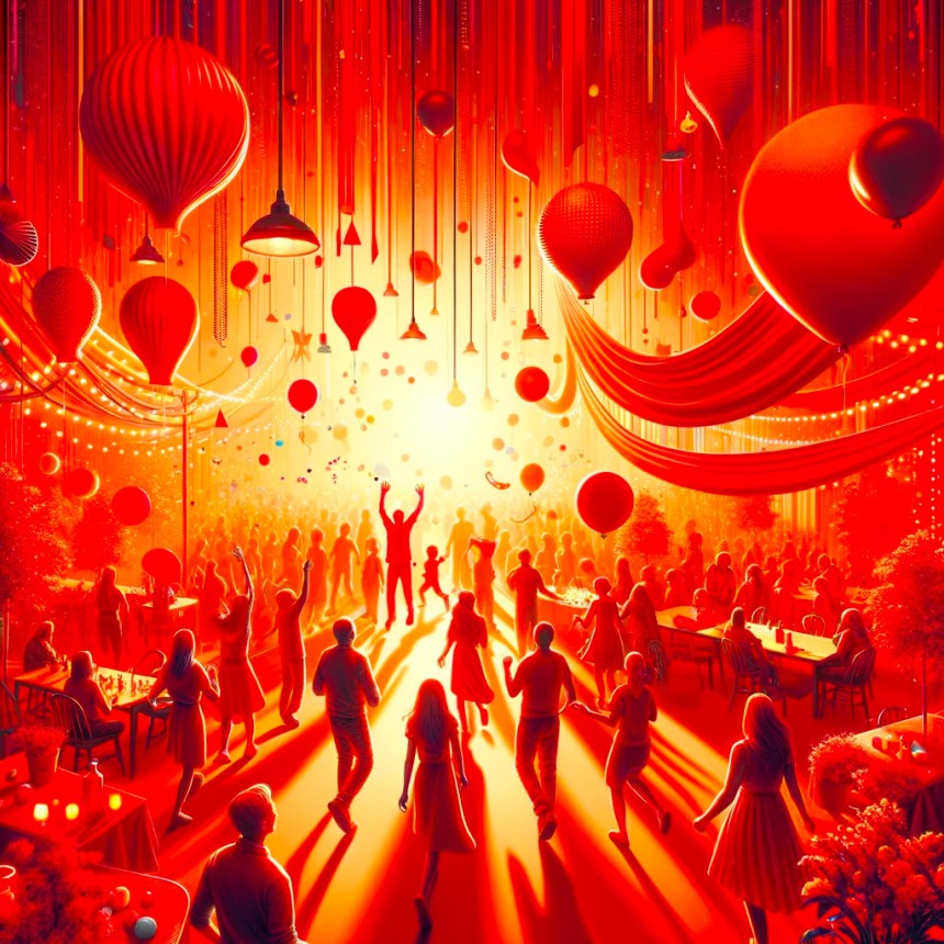 Imagen El color rojo representa la pasion y la felicidad en todo tipo de eventos